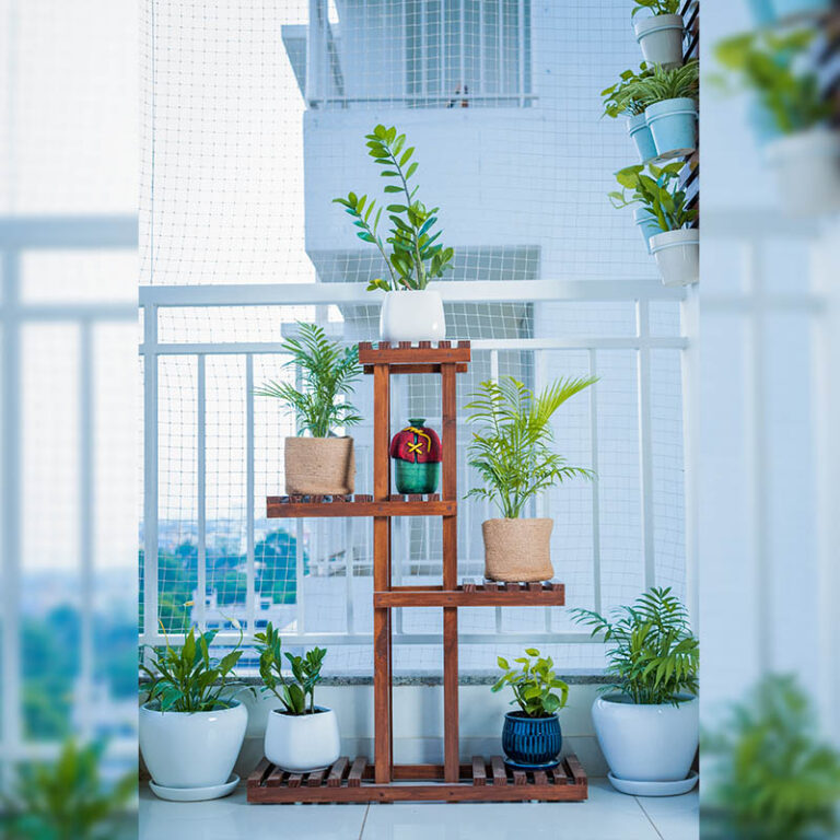 Pinewood Multi Tier Planter Stand