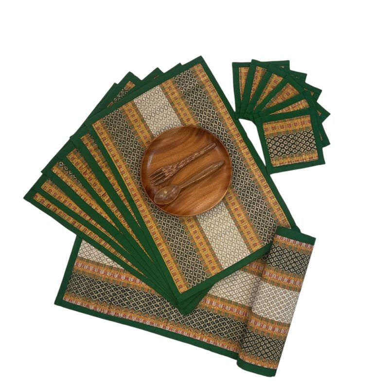 Maddur Katti Placemat Set (green)